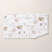 Monogram Handdoekenset met Waterverf Bloemen Bad Handdoek (Handdoek)