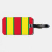 Monogram Handen Van Mijn Tas Tekst Op Rood Geel Gr Bagagelabel (Achterkant horizontaal)