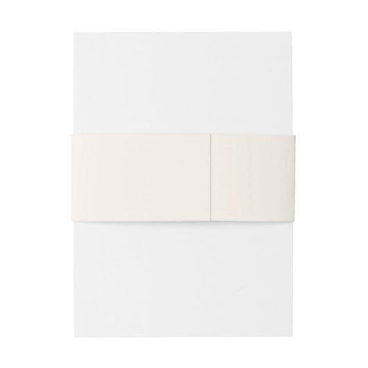 Monogram, Handgeschreven, Elegant Beige Uitnodigingen Wikkel (Achterkant Voorbeeld)