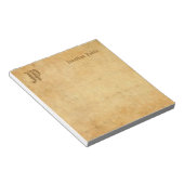  Monogram Handgeschreven Tekst Classic Sjabloon Notitieblok (Schuin)