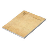  monogram handschrift Tekst legant Sjabloon Notitieblok (Linkerzijde)