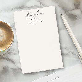 Monogram Handtekening Eenvoudig Modern Vrouwelijk  Post-it® Notes