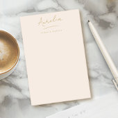 Monogram Handtekening Eenvoudige Vrouwelijke Blush Post-it® Notes