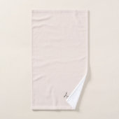 Monogram Handtekening Minimalistisch Stijlvol Blus Bad Handdoek (Handdoek)