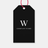 Monogram Hang Label Prijs Kleding Swing Labels Zwa Cadeaulabel (Voorkant)