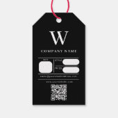 Monogram Hang Label Prijs Kleding Swing Labels Zwa Cadeaulabel (Achterkant)