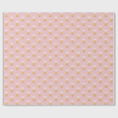 Monogram Hanukkah Golden David Star Cadeaupapier (Vlak)