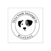 Monogram Happy Dog Dit boek behoort tot Rubberstempel (Afrduk)
