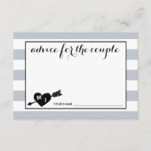 Monogram hart en Pijl | Advies voor de koppel (Voorkant)