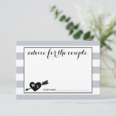 Monogram hart en Pijl | Advies voor de koppel (Staand voorkant)