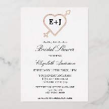 Monogram hart en Pijl-Vrijgezellenfeest