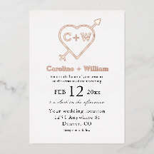 Monogram hart- en pijllijnen