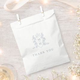 Monogram hart kroon kuif zilveren witte bruiloft bedankzakje