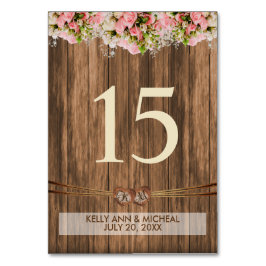 Monogram hart met roze rozen kaart