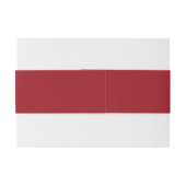 Monogram Hart Moderne Trouwdag Aangepaste Kleur Uitnodigingen Wikkel (Achterkant Voorbeeld)