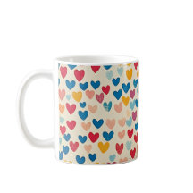 Monogram, Harten Gift, Kleurrijk, Modern, Custom