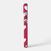 Monogram Harten iPhone / iPad hoesje 15 Case (Linkerkant)