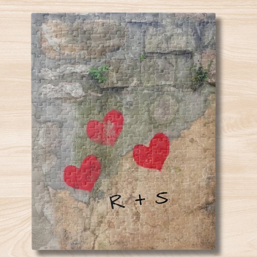 Monogram Harten Legpuzzel