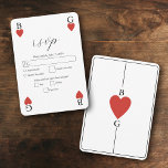 Monogram Harten Spelen Kaart Bruiloft Reactie RSVP<br><div class="desc">Een uniek monogram harten spelen kaart stijl bruiloft ontwerp. Een indrukwekkend ontwerp dat elementen gebruikt van speelkaarten tot creëer en een uniek ontwerp voor bruidsbriefpapier. Een elegante rode hart bruiloft paar monogram. Een een van een soort speelkaart bruiloft RSVP responskaart ontwerp met moderne elementen. Overeenkomende bruiloft uitnodigingen en andere briefpapier...</div>