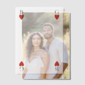 Monogram harten spelen Kaart bruiloft uitnodiging (Offset (Koppel))