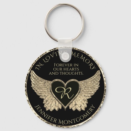 Monogram Heart Sleutelhanger (Voorkant)