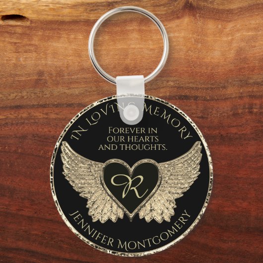 Monogram Heart Sleutelhanger (Voorkant)