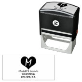 Monogram Heart Zelfinktende Stempel (In situ)