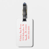 Monogram Hearts Bagagelabel (Achterkant verticaal)