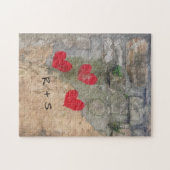 Monogram Hearts Legpuzzel (Horizontaal)