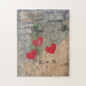 Monogram Hearts Legpuzzel (Verticaal)