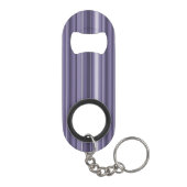 Monogram heather paarse strepen sleutelhanger flessenopener (Achterkant)