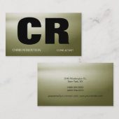 Monogram hedendaags grafisch Visitekaartje (Voorkant / Achterkant)