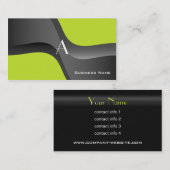 Monogram hedendaags Visitekaartje (Voorkant / Achterkant)