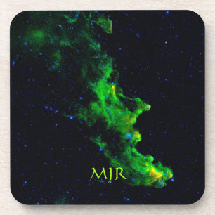 Monogram, heks Head Nebula afbeelding voor kosmisc Drankjes Onderzetter