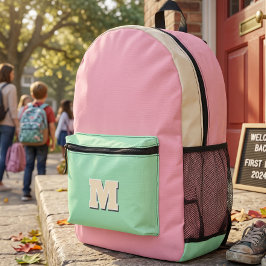 Monogram helder eerste meer kleuren bedrukte rugzak