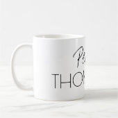 Monogram helder en schoon koffiemok (Links)
