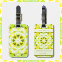 Monogram Helder Geel Groen Magische Ster Meisje's