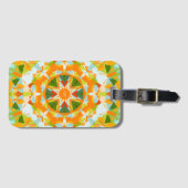 Monogram Helder Sinaasappel Groen Magische Ster Me Bagagelabel (Voorkant (horizontaal))
