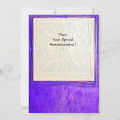 MONOGRAM, helderblauw, geel Aankondiging (Achterkant)