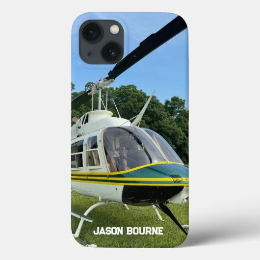 Monogram Helikopter Foto, Cool & Stijlvolle Luchtv Case-Mate iPhone Case (Achterkant)