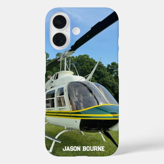 Monogram Helikopter Foto, Cool & Stijlvolle Luchtv Case-Mate iPhone Case (Achterkant)