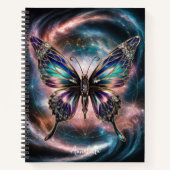 Monogram hemelvlinder notitieboek (Voorkant)