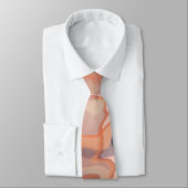 Monogram herfst abstracte weeft terracotta pruim stropdas (Gebonden)