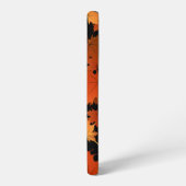 Monogram herfst esdoorbladeren en pompoenen samsung galaxy hoesje (Linkerkant)