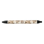 Monogram | Herfst-Herfst Floral Plaid Inkt Zwarte Inkt Pen (Voorkant)