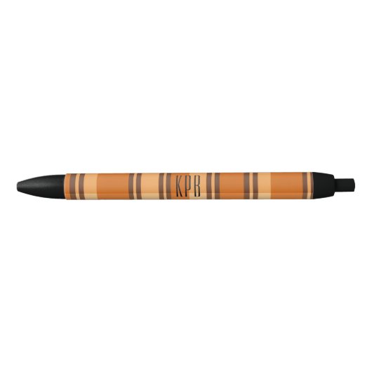 Monogram | Herfst-Moderne Plaid Inkt Zwarte Inkt Pen (Voorkant)