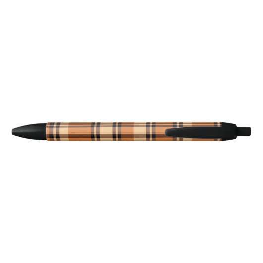 Monogram | Herfst-Moderne Plaid Inkt Zwarte Inkt Pen (Achterkant)