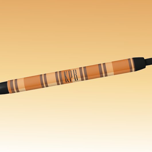 Monogram | Herfst-Moderne Plaid Inkt Zwarte Inkt Pen