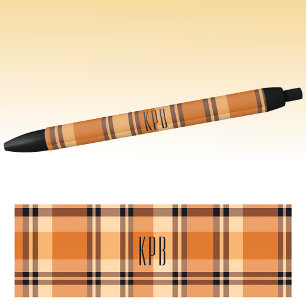 Monogram   Herfst-Moderne ruit Inkt Zwarte Inkt Pen