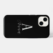 Monogram herfst vibe Hoesje-Mate iPhone Case Hoesje (Achterkant horizontaal)
